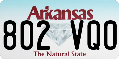 AR license plate 802VQO