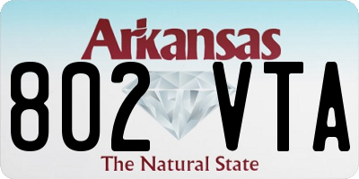 AR license plate 802VTA