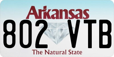 AR license plate 802VTB
