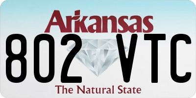 AR license plate 802VTC