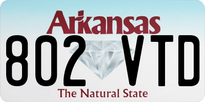 AR license plate 802VTD