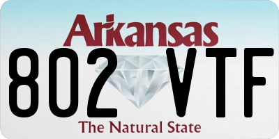 AR license plate 802VTF