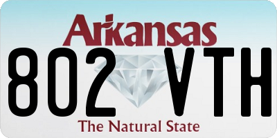 AR license plate 802VTH