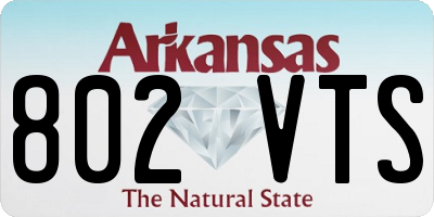 AR license plate 802VTS