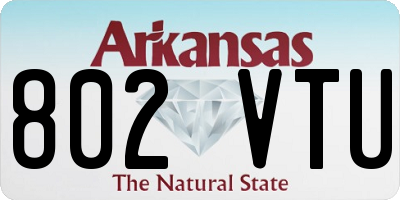 AR license plate 802VTU