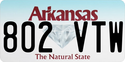 AR license plate 802VTW