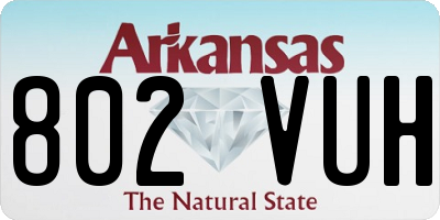 AR license plate 802VUH