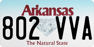 AR license plate 802VVA