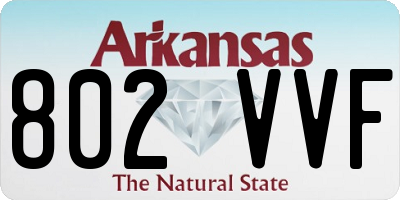 AR license plate 802VVF