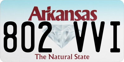 AR license plate 802VVI