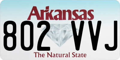 AR license plate 802VVJ