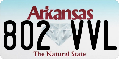 AR license plate 802VVL