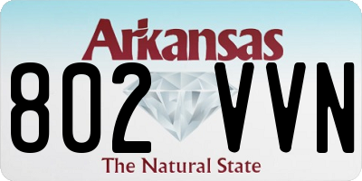 AR license plate 802VVN