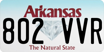 AR license plate 802VVR