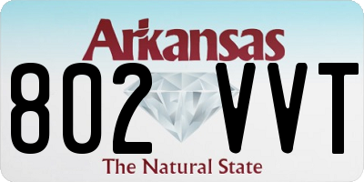 AR license plate 802VVT