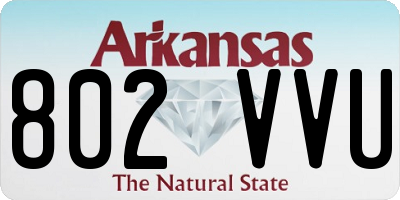 AR license plate 802VVU