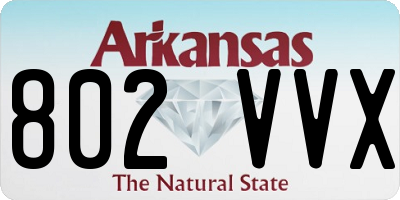 AR license plate 802VVX