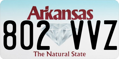 AR license plate 802VVZ