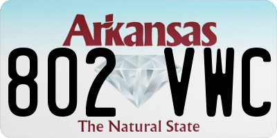 AR license plate 802VWC