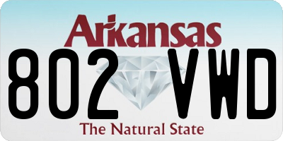 AR license plate 802VWD