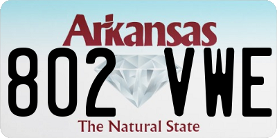 AR license plate 802VWE