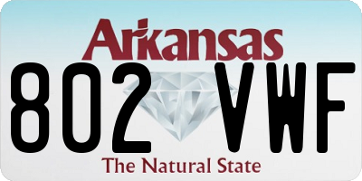 AR license plate 802VWF
