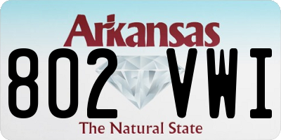 AR license plate 802VWI