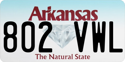 AR license plate 802VWL