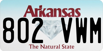 AR license plate 802VWM