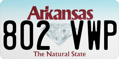 AR license plate 802VWP