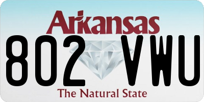 AR license plate 802VWU