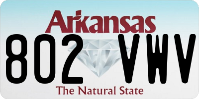AR license plate 802VWV