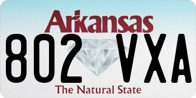 AR license plate 802VXA