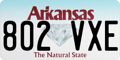 AR license plate 802VXE