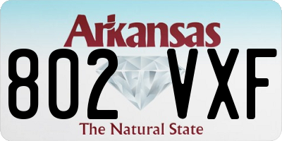 AR license plate 802VXF