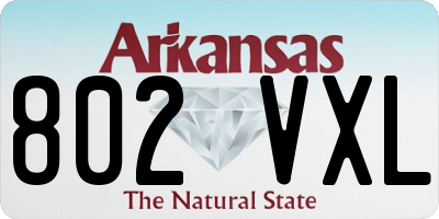AR license plate 802VXL