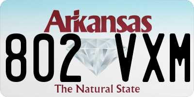 AR license plate 802VXM