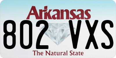 AR license plate 802VXS