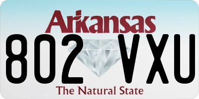 AR license plate 802VXU