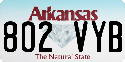 AR license plate 802VYB