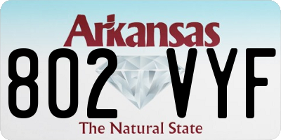 AR license plate 802VYF