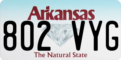 AR license plate 802VYG