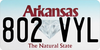 AR license plate 802VYL