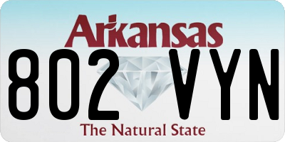 AR license plate 802VYN