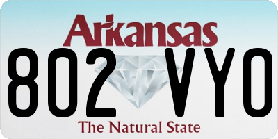 AR license plate 802VYO