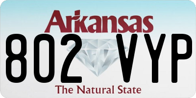 AR license plate 802VYP