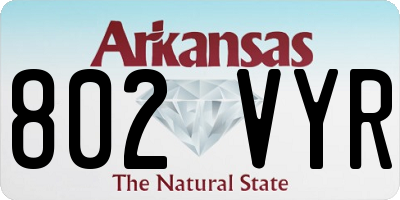 AR license plate 802VYR