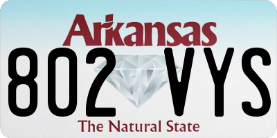 AR license plate 802VYS
