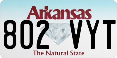 AR license plate 802VYT