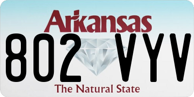 AR license plate 802VYV